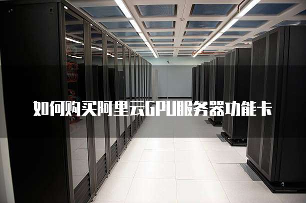 如何购买阿里云gpu服务器功能卡