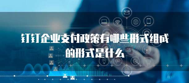 钉钉企业支付政策有哪些形式组成的形式是什么