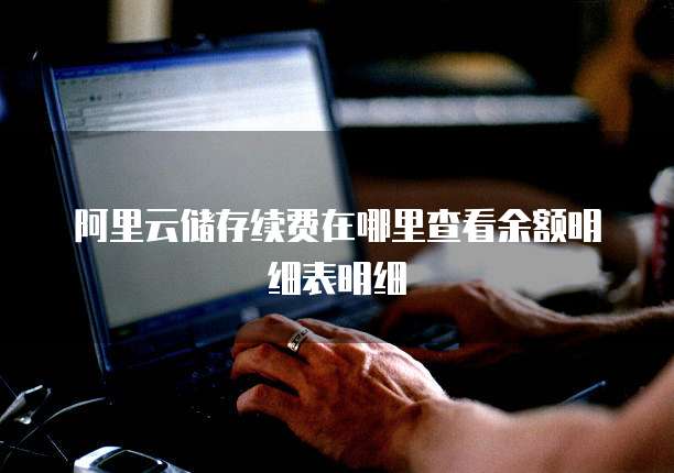 阿里云储存续费在哪里查看余额明细表明细