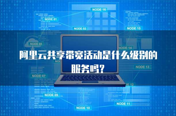 阿里云共享带宽活动是什么级别的服务吗?