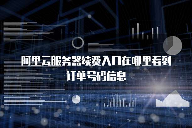 阿里云服务器续费入口在哪里看到订单号码信息