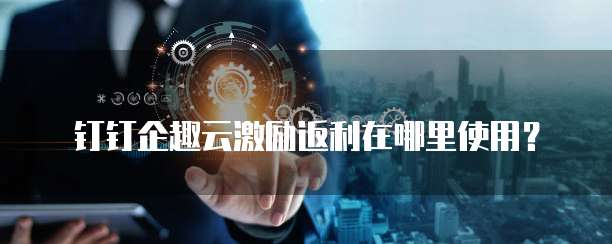 钉钉企趣云激励返利在哪里使用?