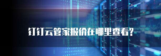 钉钉云管家报价在哪里查看?