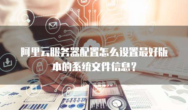 阿里云服务器配置怎么设置最好版本的系统文件信息?