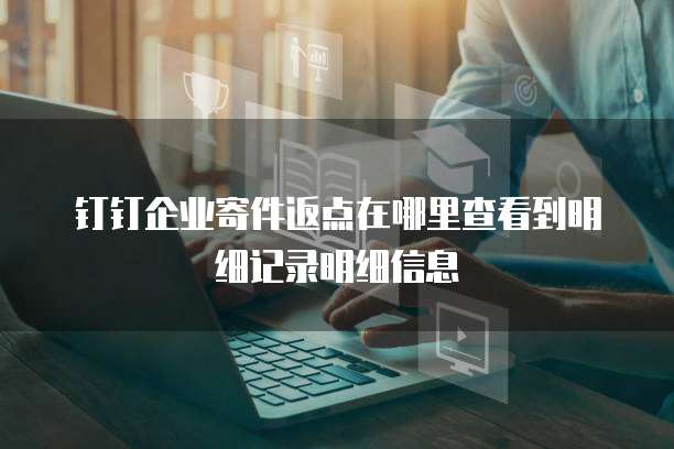 钉钉企业寄件返点在哪里查看到明细记录明细信息