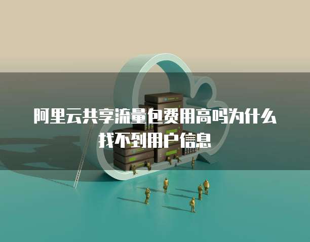 阿里云共享流量包费用高吗为什么找不到用户信息