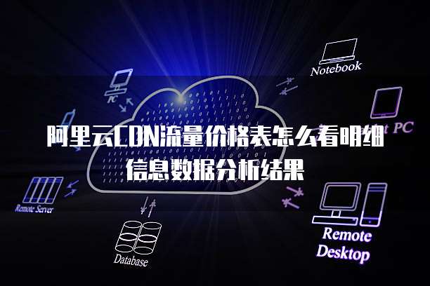 阿里云CDN流量价格表怎么看明细信息数据分析结果