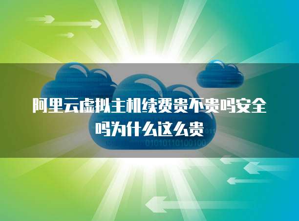 阿里云虚拟主机续费贵不贵吗安全吗为什么这么贵
