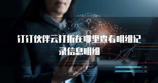 钉钉伙伴云打折在哪里查看明细记录信息明细