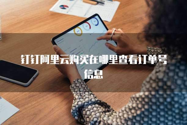 钉钉阿里云购买在哪里查看订单号信息