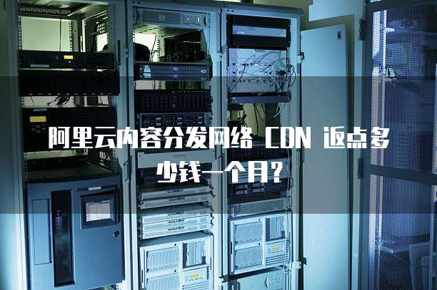 阿里云内容分发网络 CDN 返点多少钱一个月?