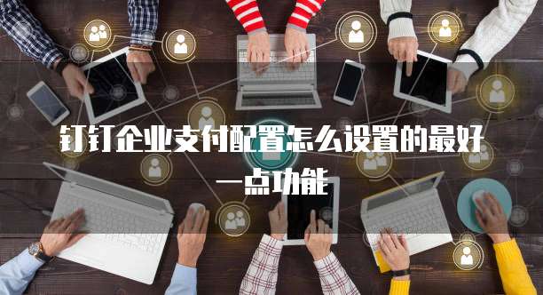 钉钉企业支付配置怎么设置的最好一点功能