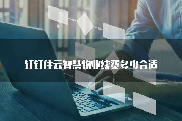 钉钉住云智慧物业续费多少合适
