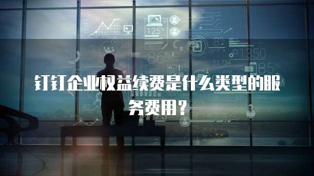 钉钉企业权益续费是什么类型的服务费用?