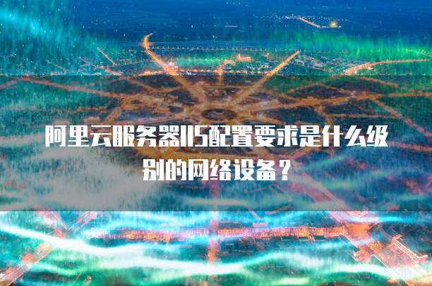 阿里云服务器IIS配置要求是什么级别的网络设备?