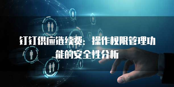 钉钉供应链续费:操作权限管理功能的安全性分析