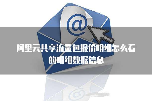 阿里云共享流量包报价明细怎么看的明细数据信息