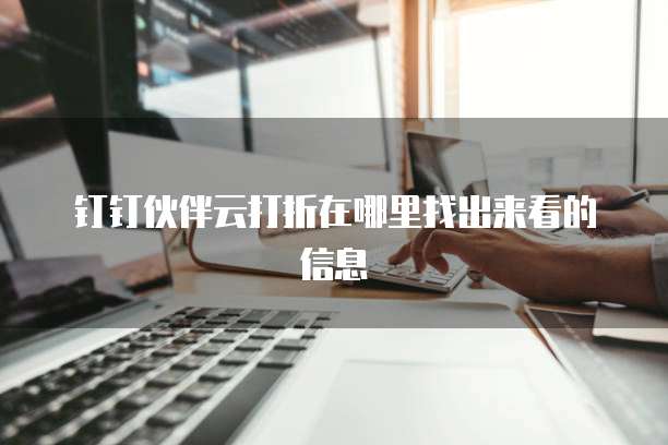 钉钉伙伴云打折在哪里找出来看的信息