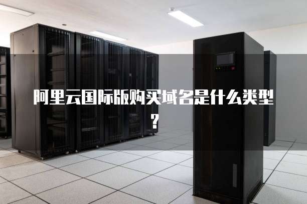 阿里云国际版购买域名是什么类型?