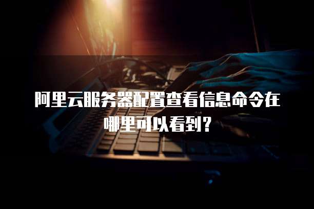 阿里云服务器配置查看信息命令在哪里可以看到?
