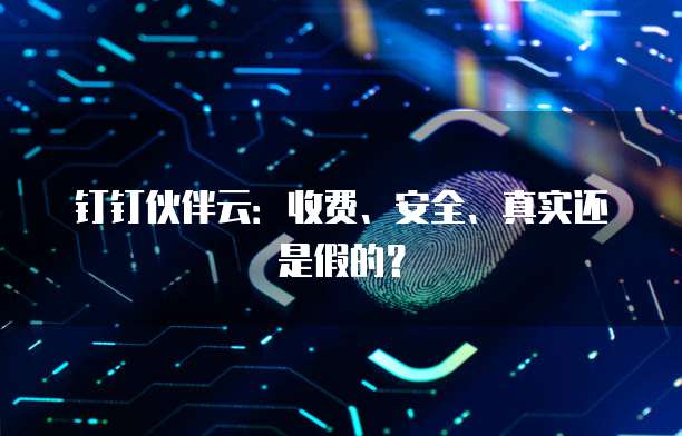 钉钉伙伴云:收费、安全、真实还是假的?