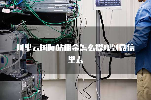 阿里云国际站佣金怎么提现到微信里去