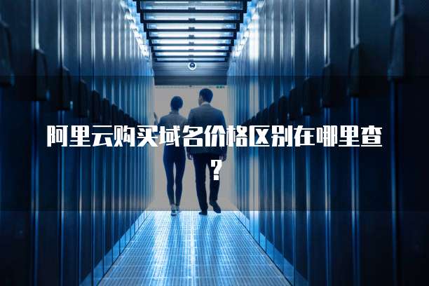 阿里云购买域名价格区别在哪里查?