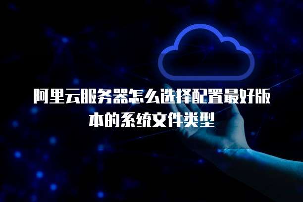 阿里云服务器怎么选择配置最好版本的系统文件类型