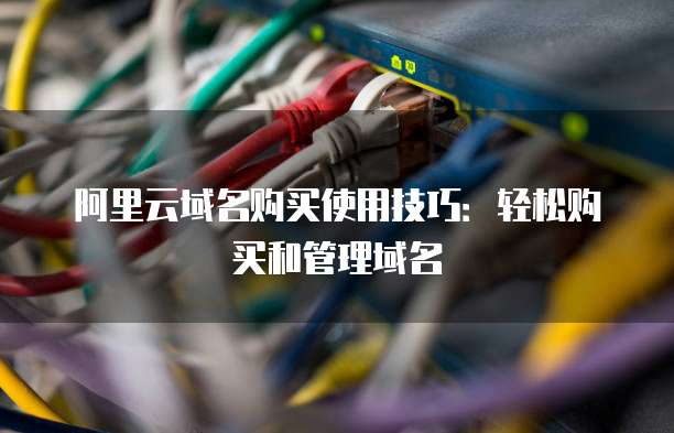 阿里云域名购买使用技巧:轻松购买和管理域名