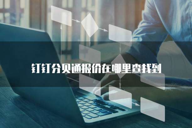 钉钉分贝通报价在哪里查找到