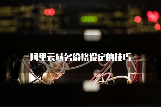 阿里云域名价格设定的技巧