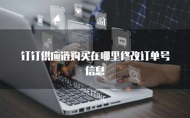 钉钉供应链购买在哪里修改订单号信息