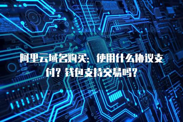 阿里云域名购买：使用什么协议支付？钱包支持交易吗？