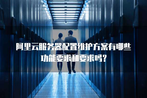 阿里云服务器配置维护方案有哪些功能要求和要求吗?