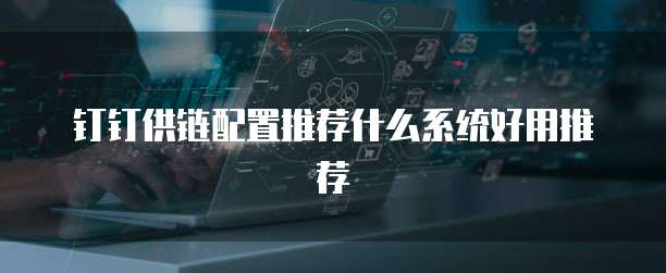 钉钉供链配置推荐什么系统好用推荐