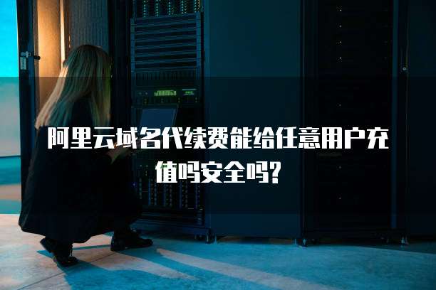阿里云域名代续费能给任意用户充值吗安全吗?