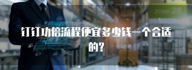 钉钉功倍流程便宜多少钱一个合适的?