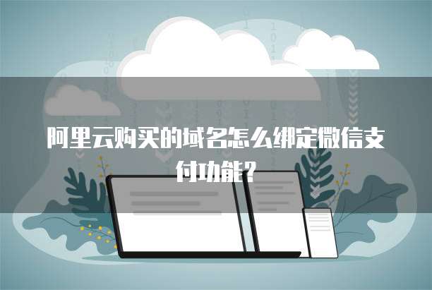 阿里云购买的域名怎么绑定微信支付功能？