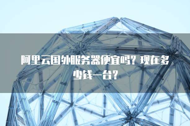 阿里云国外服务器便宜吗?现在多少钱一台?