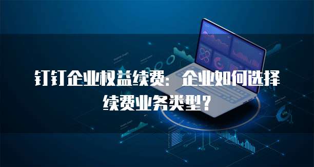钉钉企业权益续费：企业如何选择续费业务类型？