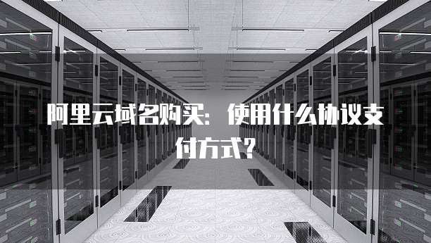阿里云域名购买:使用什么协议支付方式?