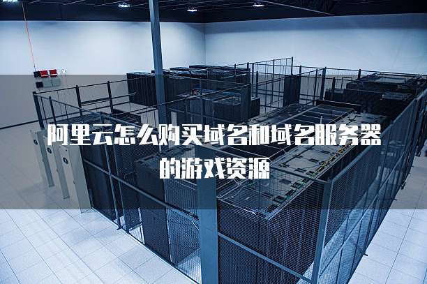 阿里云怎么购买域名和域名服务器的游戏资源