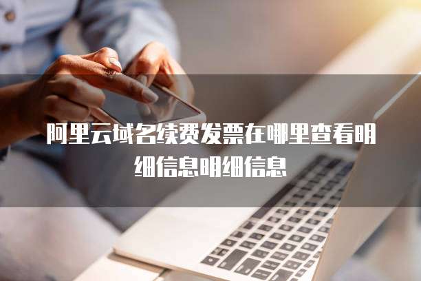 阿里云域名续费发票在哪里查看明细信息明细信息