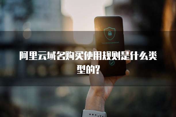 阿里云域名购买使用规则是什么类型的?
