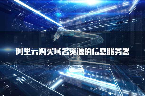 阿里云购买域名资源的信息服务器