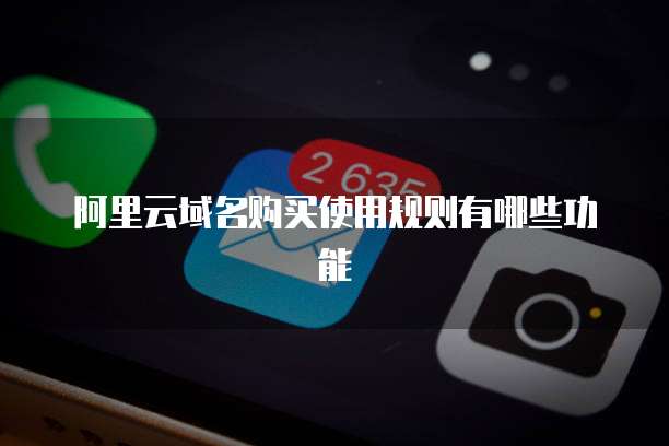 阿里云域名购买使用规则有哪些功能