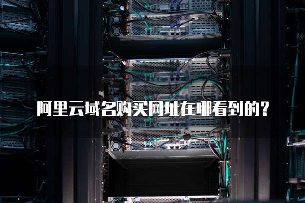 阿里云域名购买网址在哪看到的?