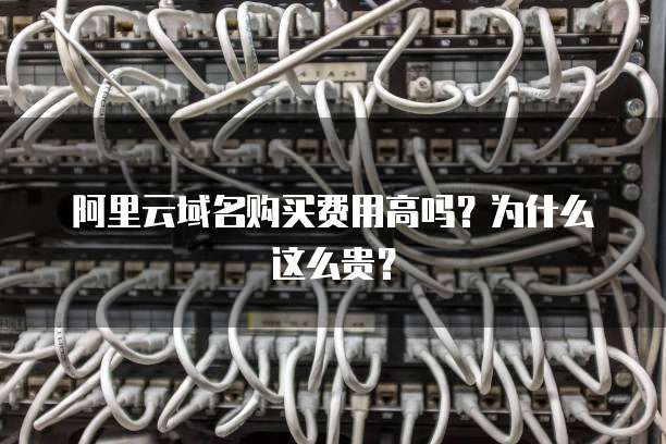 阿里云域名购买费用高吗?为什么这么贵?