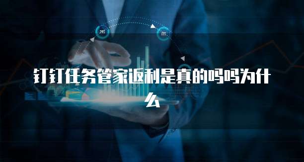 钉钉任务管家返利是真的吗吗为什么