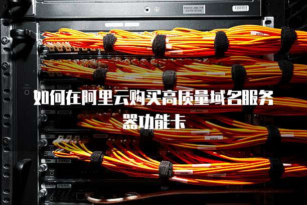 如何在阿里云购买高质量域名服务器功能卡